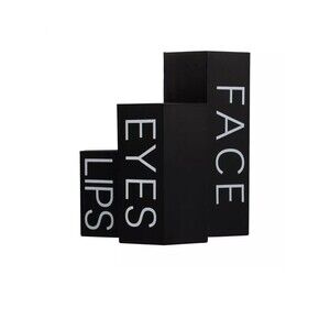 Hexagon Cosmetics Storage Container “Face eyes lips” makeup Brush Holder New!